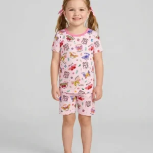 Custom Name God says I am Butterfly Bamboo Two Piece Short Sleeve Shorts Pajama Set