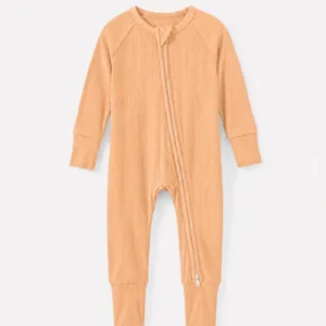 Orange Ribbed Bamboo Convertible Zippy